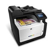 HP Laserjet Pro CM1415 AirPrints Wirelessly on our ipad Rentals